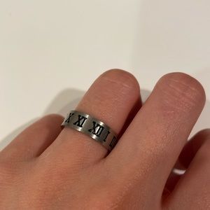 Cartier style numeral ring (women size)